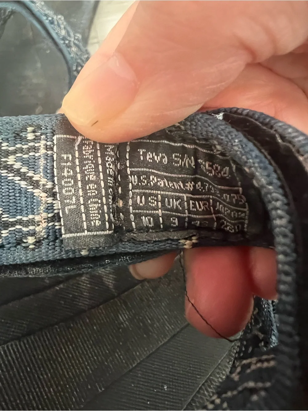 Teva Blue Patterned Sport Sandals